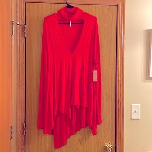 Uptown Choker neck drape front top